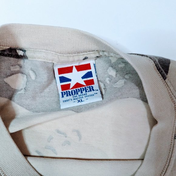 *SOLD ON DIFF PLATFORM* Y2K Vintage Desert Camo Print Gorpcore Tee - Picture 2 of 3